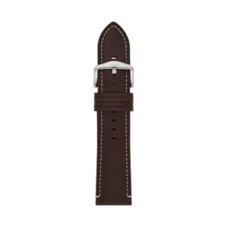 24 mm mørkebrun LiteHide™ læderrem 24 mm mørkebrun LiteHide™ læderrem