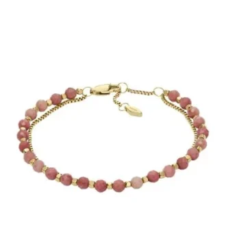 All Stacked Up Pink Rhodochrosite Multi-Strand Armbånd