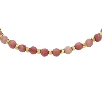 All Stacked Up Pink Rhodochrosite Multi-Strand Armbånd