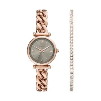 carlie tre hnds ur og armbndssaet i rustfrit stl i rosaguldfarve 1 330x330 - Carlie tre-h&aring;nds ur og armb&aring;ndss&aelig;t i rustfrit st&aring;l i rosaguldfarve
