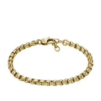 Ellis Core Chains Guldfarvet rustfrit stålkædearmbånd Ellis Core Chains Guldfarvet rustfrit stålkædearmbånd
