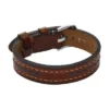 Everett Topstitch armbånd i brunt læder Everett Topstitch armbånd i brunt læder