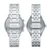 Fenmore multifunktionelt sølvfarvet armbåndsurssæt Fenmore multifunktionelt sølvfarvet armbåndsurssæt