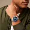 Fossil Blue Dive tre-hånds dato rustfrit stål ur Fossil Blue Dive tre-hånds dato rustfrit stål ur