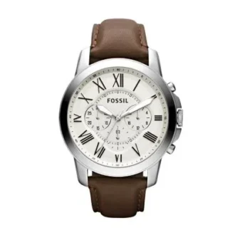 Grant Chronograph brun læderur