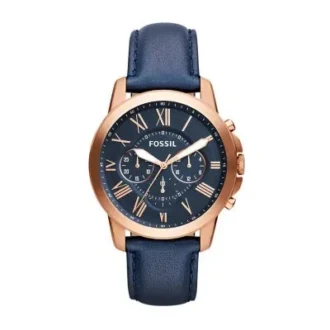 Grant Chronograph Navy læderur Grant Chronograph Navy læderur