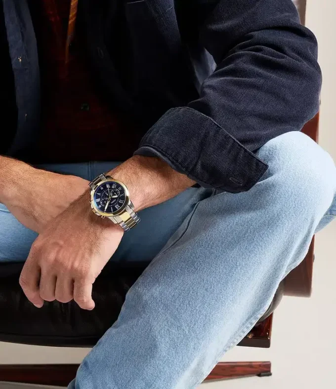 Grant Chronograph tofarvet rustfrit stålur