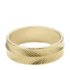 Harlow Linear Texture guldfarvet ring i rustfrit stål Harlow Linear Texture guldfarvet ring i rustfrit stål