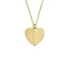 Harlow Linear Texture Heart guldfarvet halskæde i rustfrit stål Harlow Linear Texture Heart guldfarvet halskæde i rustfrit stål