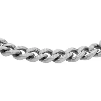 Harlow Linear Texture kædearmbånd i rustfrit stål