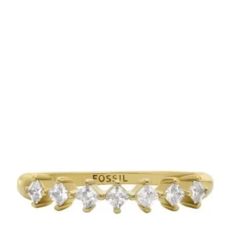 Hazel Classic Glitz guldfarvet messingring Hazel Classic Glitz guldfarvet messingring
