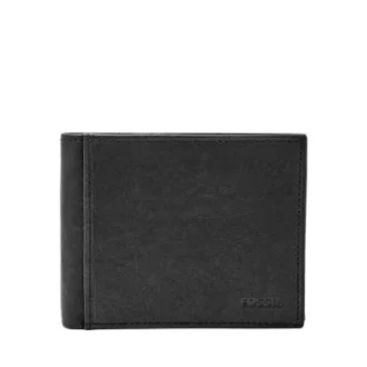 Ingram læder RFID bifold med flip ID-tegnebog