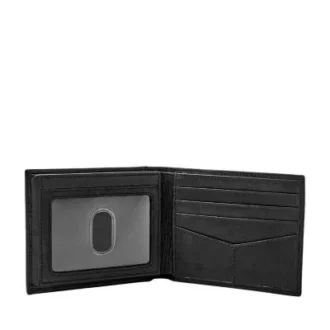 Ingram læder RFID bifold med flip ID-tegnebog