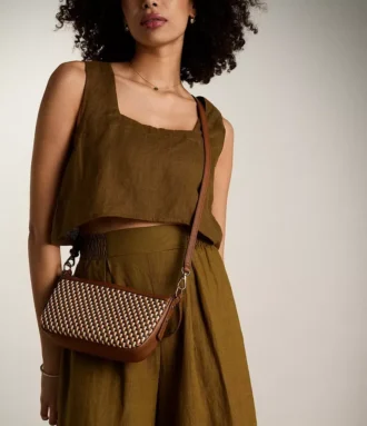 Jolie lille crossbody-taske i læder Jolie lille crossbody-taske i læder