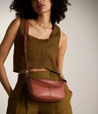 Jolie lille crossbody-taske i læder Jolie lille crossbody-taske i læder