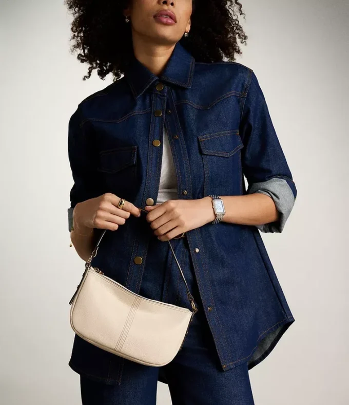 Jolie lille crossbody-taske i læder Jolie lille crossbody-taske i læder