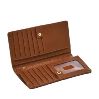 Liza læder slim bifold tegnebog
