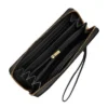 Logan læder RFID-clutch med lynlås Logan læder RFID-clutch med lynlås