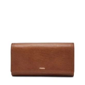 Logan læder RFID-klapclutch-tegnebog