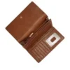 Logan læder RFID-klapclutch-tegnebog Logan læder RFID-klapclutch-tegnebog
