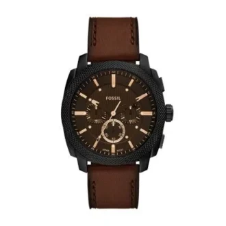 Machine Chronograph Brun læderur