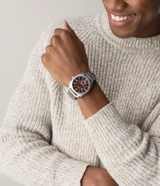 Machine Chronograph rustfrit stålur