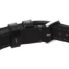 Machine Robust armbånd i rustfrit stål og sort polstret læderrem Machine Robust armbånd i rustfrit stål og sort polstret læderrem