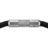 Maskinridset tekstur Sort silikone armbånd Maskinridset tekstur Sort silikone armbånd