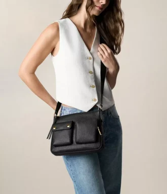 Maysen læder crossbody taske