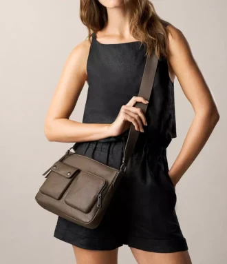 Maysen læder crossbody taske