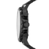 Nate Chronograph sort læderur