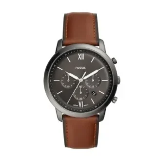 Neutra Chronograph Amber læderur