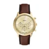 Neutra Chronograph brun læderur