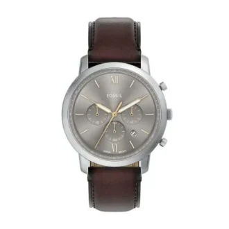 Neutra Chronograph brun læderur