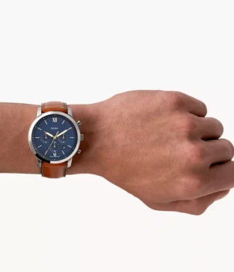 neutra chronograph brun laederur 2 330x383 - Neutra Chronograph brun l&aelig;derur
