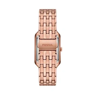 Raquel tre-hånds dato rose guldfarvet rustfrit stål ur Raquel tre-hånds dato rose guldfarvet rustfrit stål ur