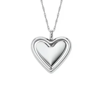 Sutton Legacy Heart halskæde med roterende vedhæng i rustfrit stål Sutton Legacy Heart halskæde med roterende vedhæng i rustfrit stål