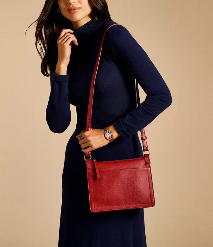 Taryn læder crossbody taske